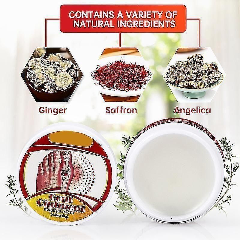 Neckva™ Portable Gout Ointment Herbal Toe Knee Joint Pain Relief Massage Cream (Pack of 2)