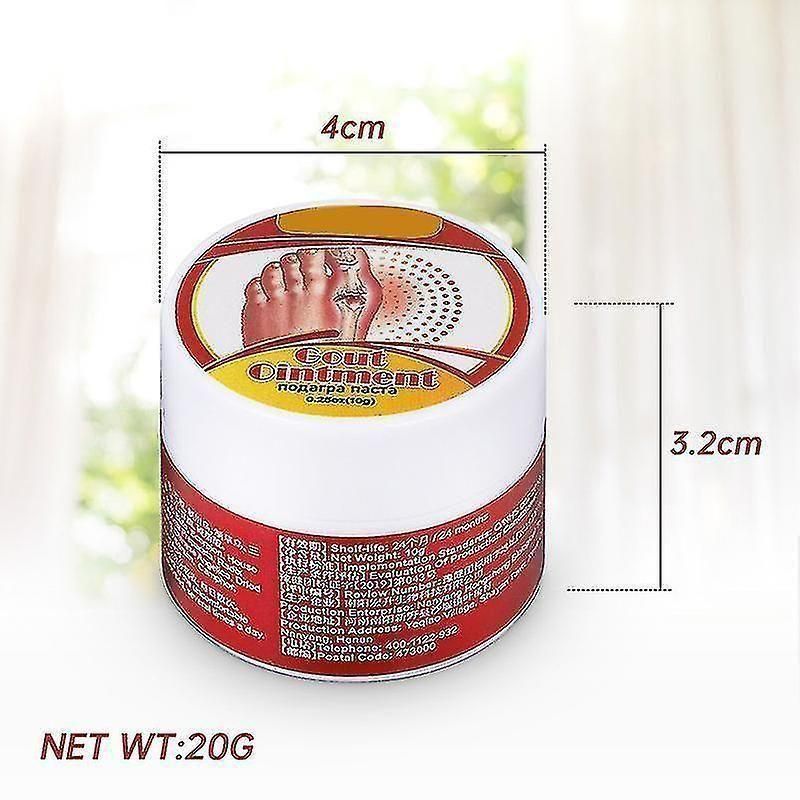Neckva™ Portable Gout Ointment Herbal Toe Knee Joint Pain Relief Massage Cream (Pack of 2)