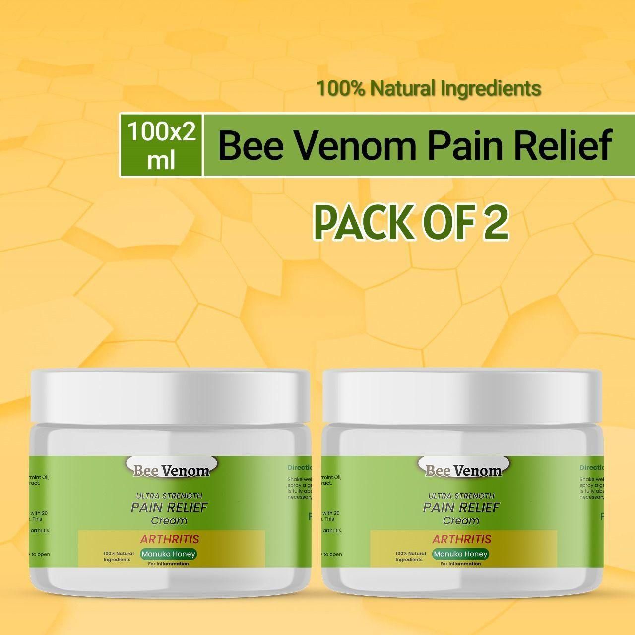 Neckva™ Bee Venom Ultra Strength Pain Relief Cream 100gram (Pack of 2)