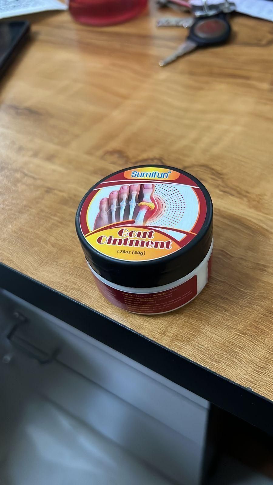 Neckva™ Portable Gout Ointment Herbal Toe Knee Joint Pain Relief Massage Cream (Pack of 2)